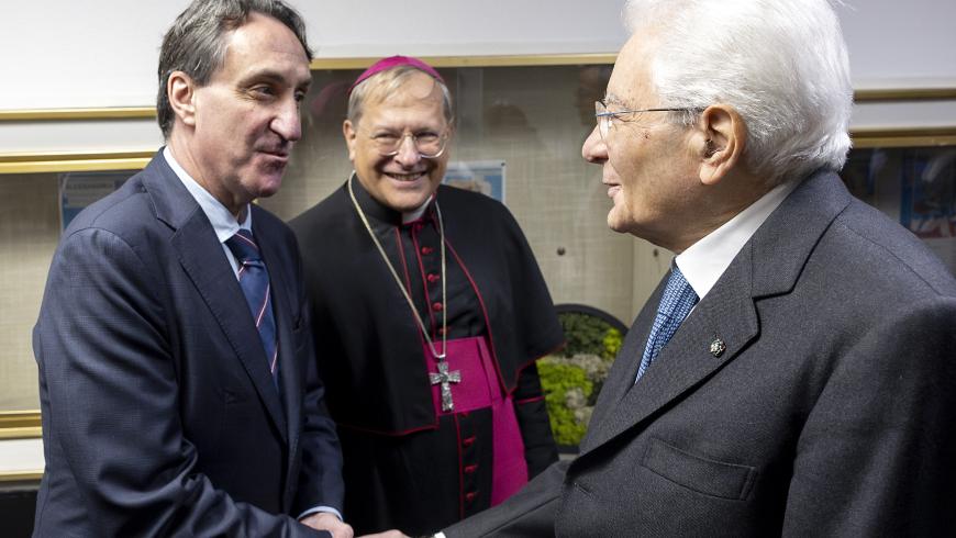 Menico Rizzi e Sergio Mattarella