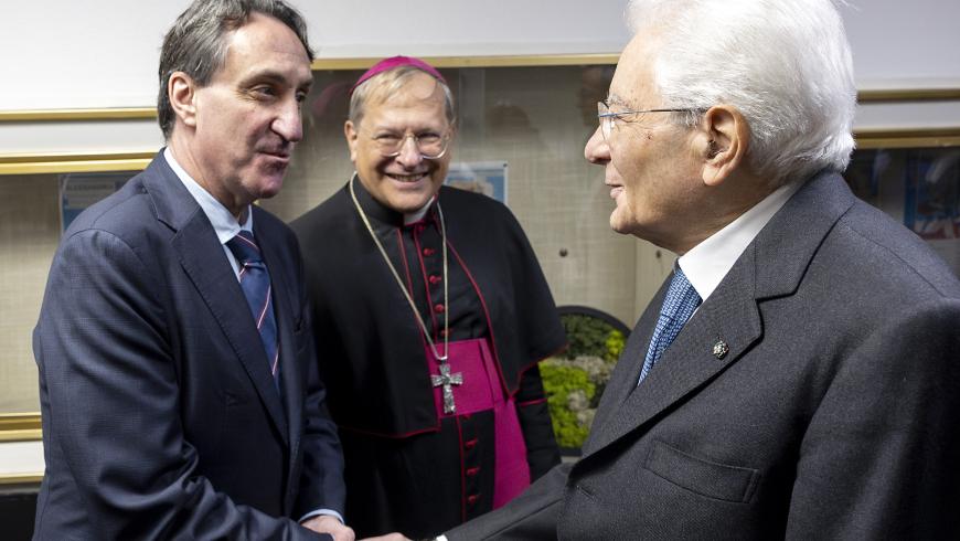 Menico Rizzi incontra il Capo dello Stato Mattarella